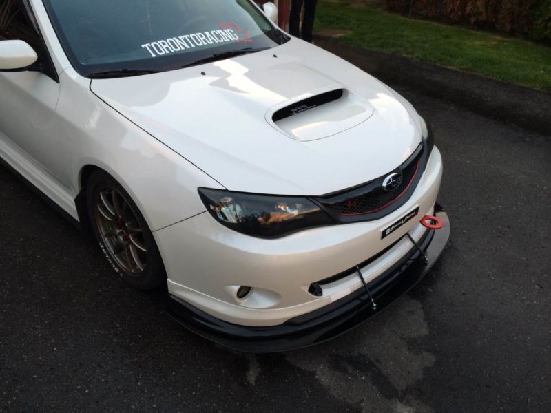 Ventus Autoworks Charge Speed Lip 2PC Front Splitter - Matte Black - 2008-2010 Subaru WRX
