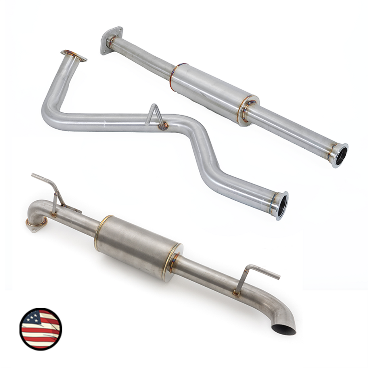 Nameless Catback Exhaust - 5" Executive Muffler - Turndown - 2017-23 Impreza Wagon / 2018-2023 Crosstrek