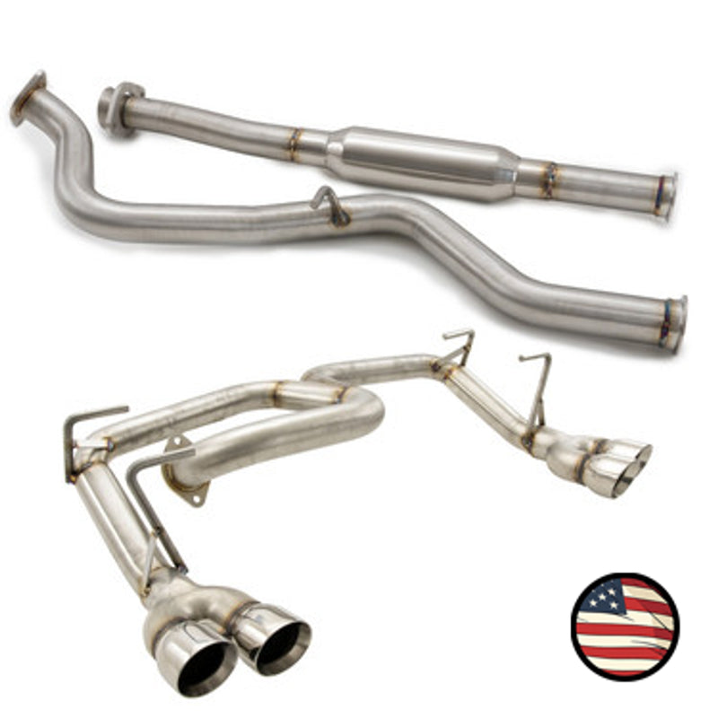 Nameless Catback Exhaust - Quad Exit - Muffler Delete - 2013-2017 Crosstrek
