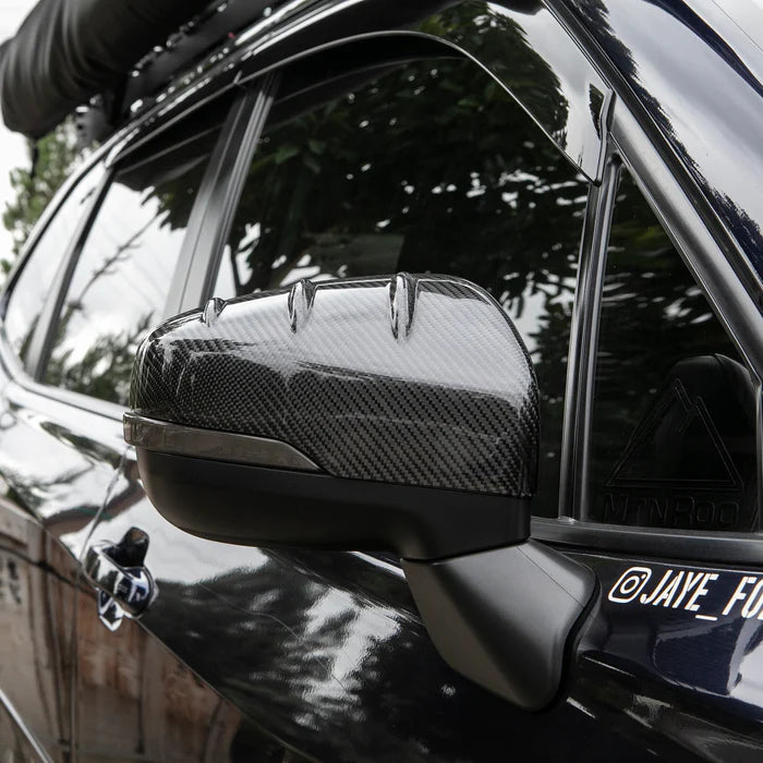 COMPRESSIVE TUNING Carbon Fiber Mirror Caps - Forester 19'+ and Crosstrek 18" +