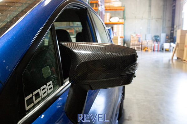 Revel GT Dry Carbon Mirror Covers (New Style)- 15-21 Subaru WRX/STI