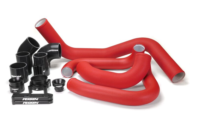 Perrin Front Mount Intercooler Boost Tube Kit - Red - 2022+ WRX