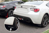 Rally Armor UR Mudflaps Black Urethane WHITE Logo - 2013-2021 BRZ