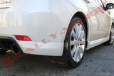RALLY ARMOR UR MUDFLAPS - BLACK/RED LOGO - 08-11 IMPREZA, 08-10 WRX