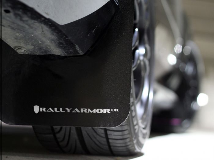 RALLY ARMOR UR MUDFLAPS - BLACK/WHITE LOGO - 12-16 IMPREZA SEDAN/HATCH