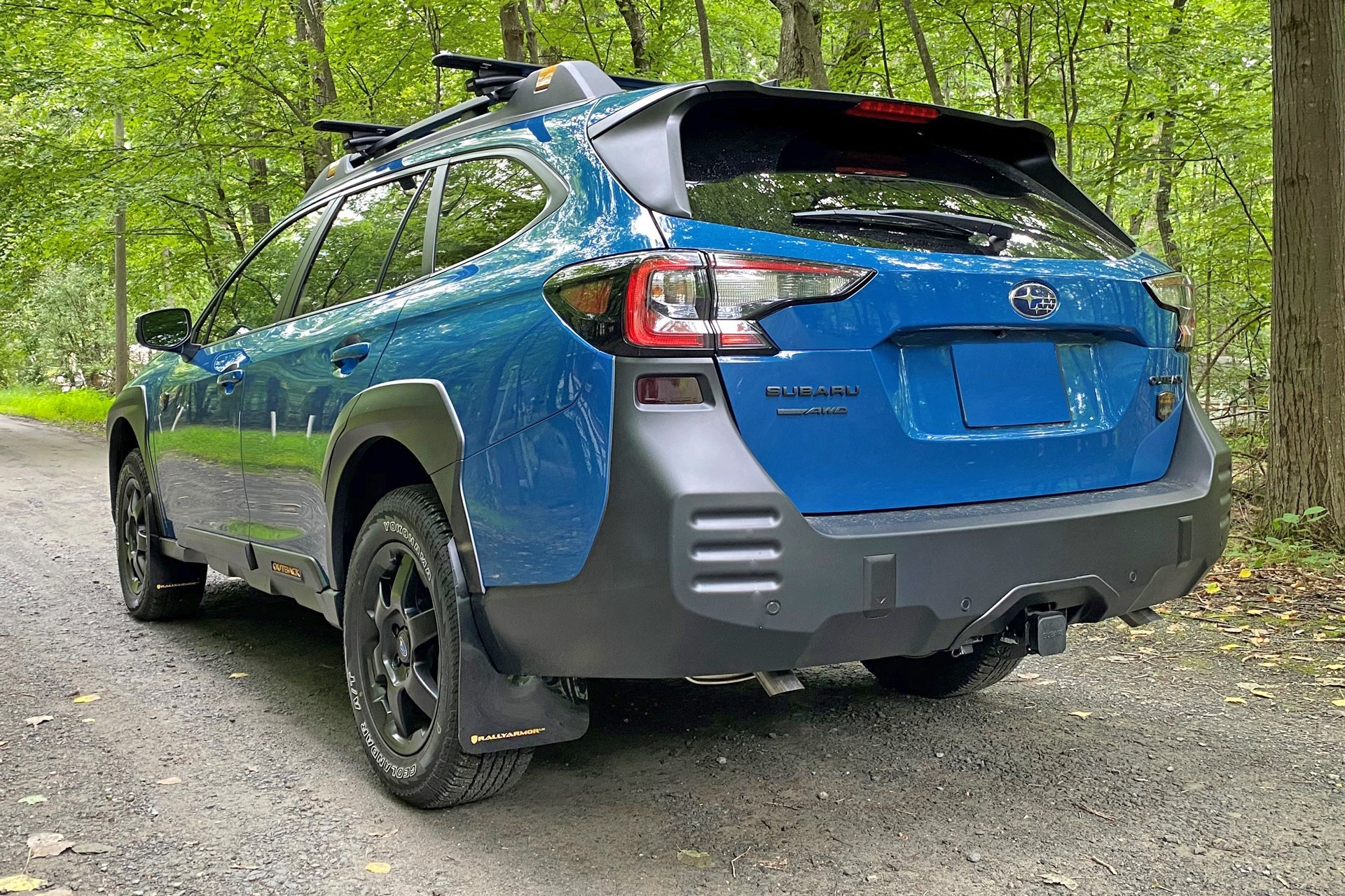 Rally Armor Black Mud Flap Red Logo - 2022-2025 Subaru Outback Wilderness