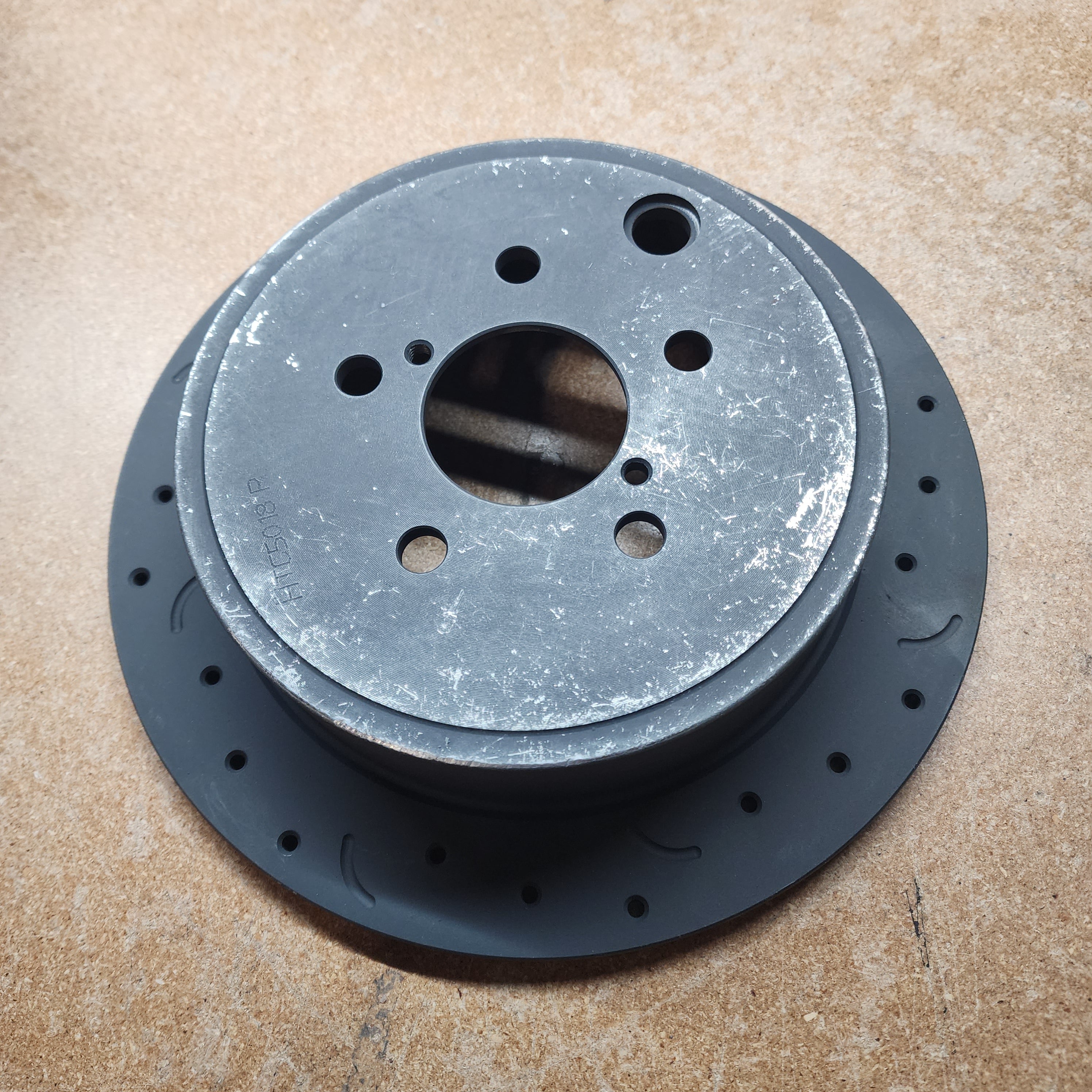 GARAGE SALE - Hawk Talon Cross Drilled and Slotted Rear Rotor Pair - 08-14 WRX, 09-13 FORESTER