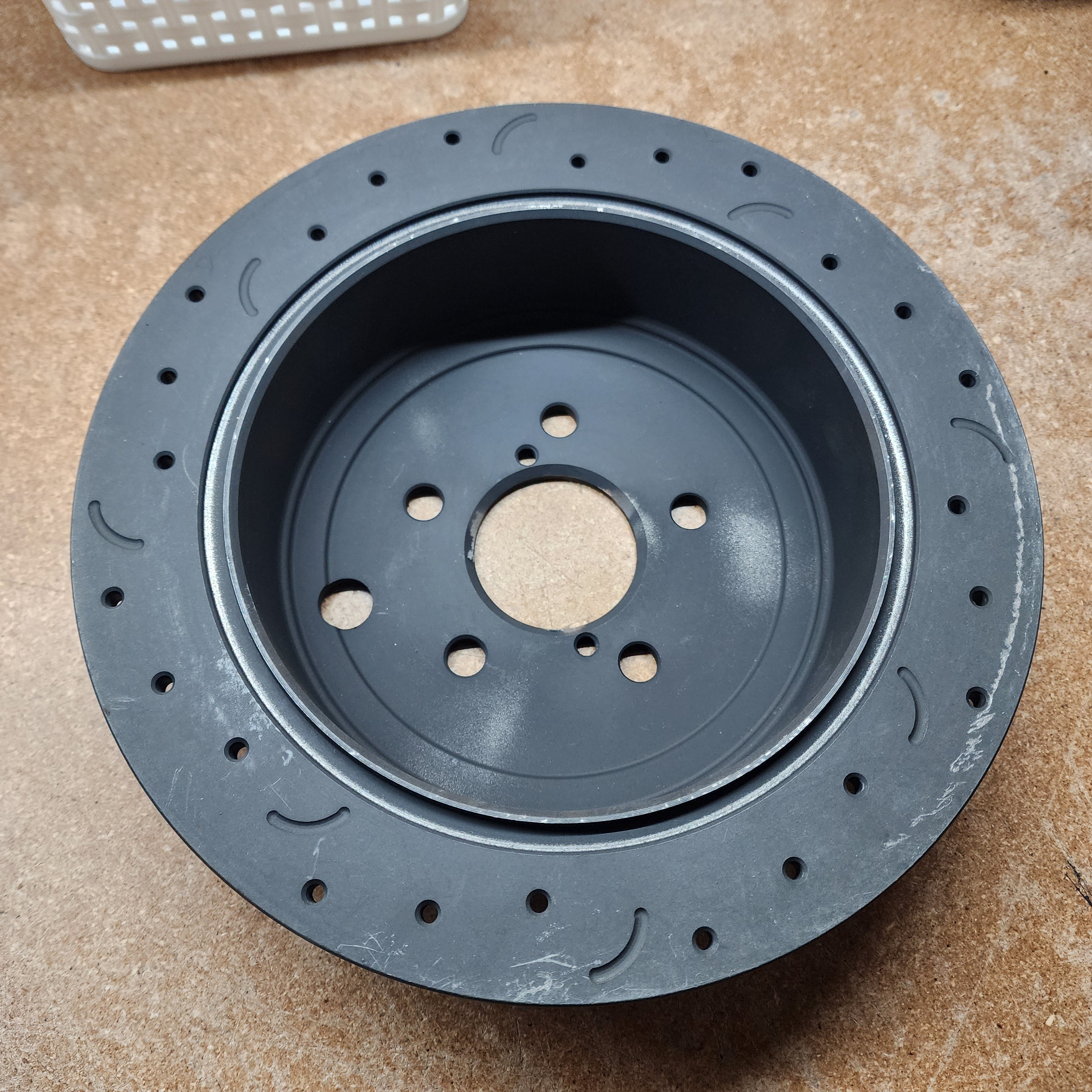 GARAGE SALE - Hawk Talon Cross Drilled and Slotted Rear Rotor Pair - 08-14 WRX, 09-13 FORESTER