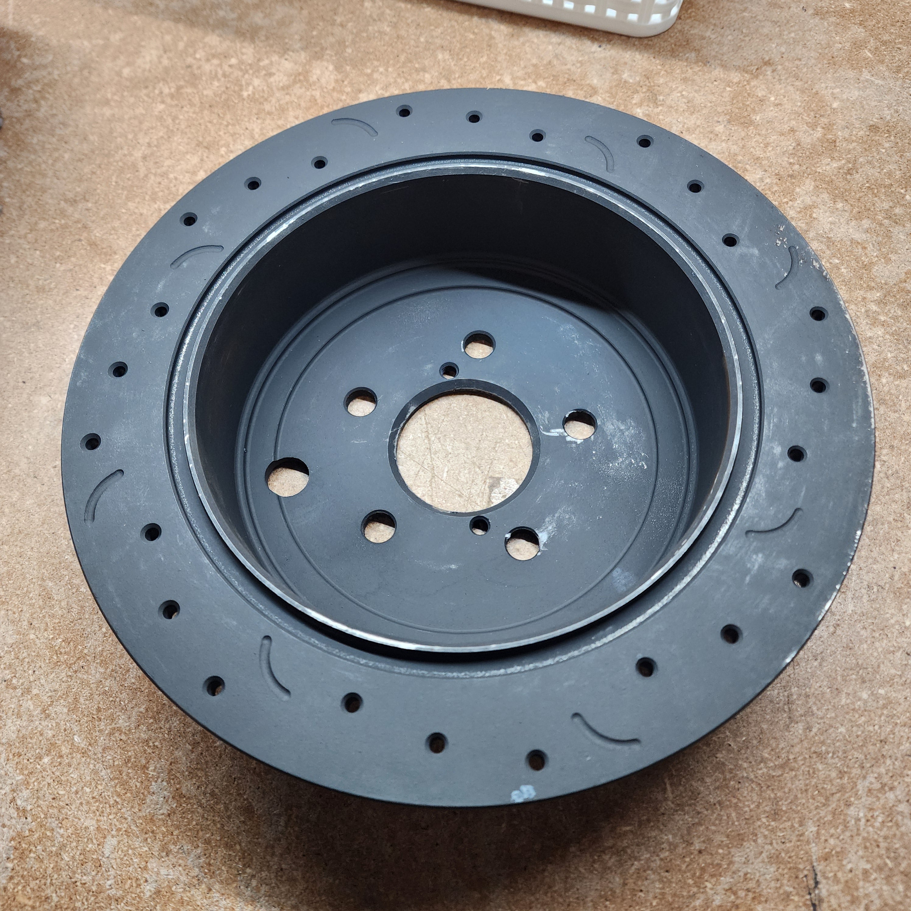 GARAGE SALE - Hawk Talon Cross Drilled and Slotted Rear Rotor Pair - 08-14 WRX, 09-13 FORESTER