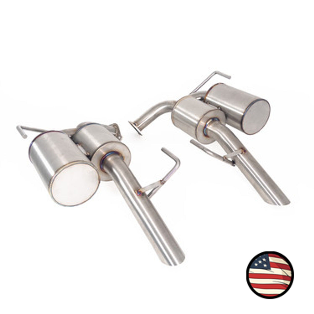 Nameless Performance 5in Muffled Dual Chamber Axle back - 2020+ Subaru Outback XT/Wilderness