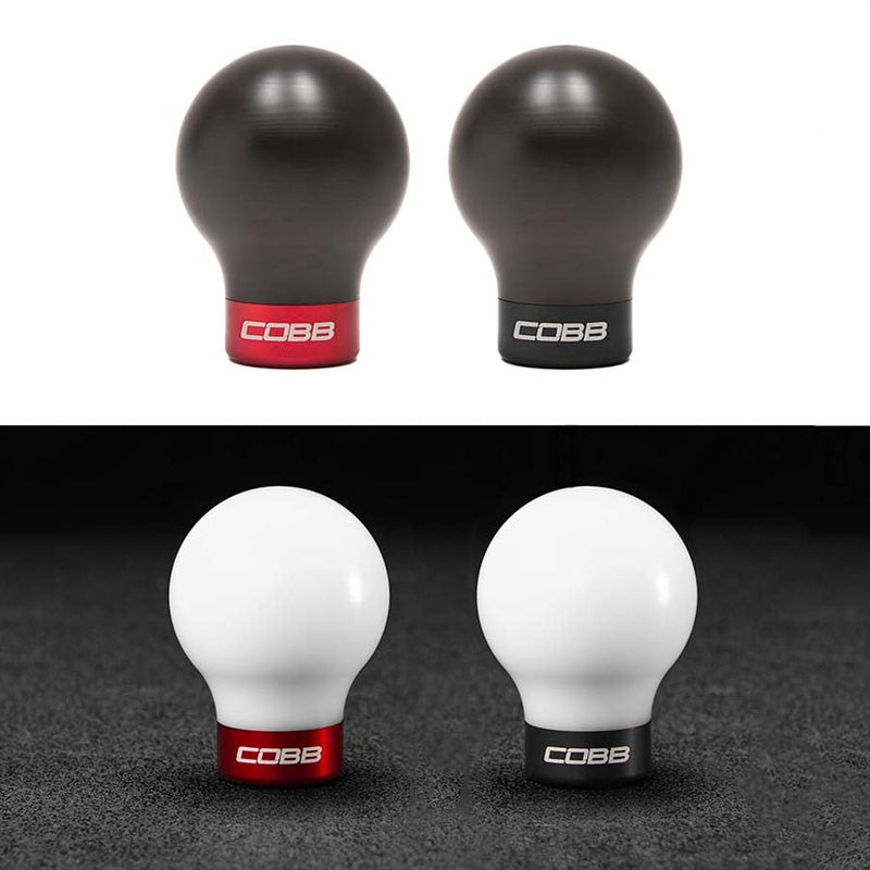 COBB Lightweight Delrin Shift Knob Black - 6 Speed Subaru Models