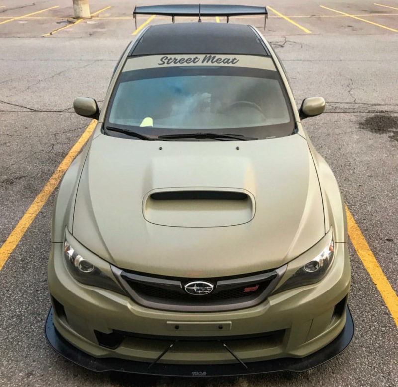 Ventus Autoworks 2PC Front Splitter - 2011-2014 Subaru WRX/STI