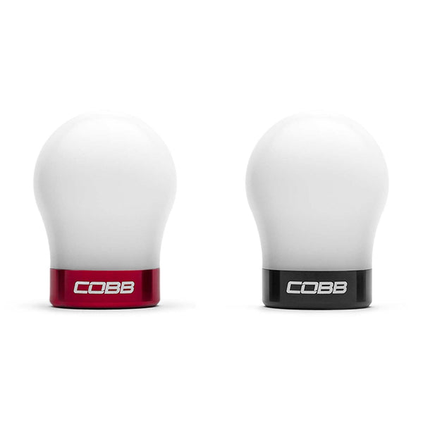 COBB SHORT WEIGHTED KNOB - WHITE - SUBARU BRZ, SCION FR-S, TOYOTA GT-86/GR86 2013-2021, 2022+