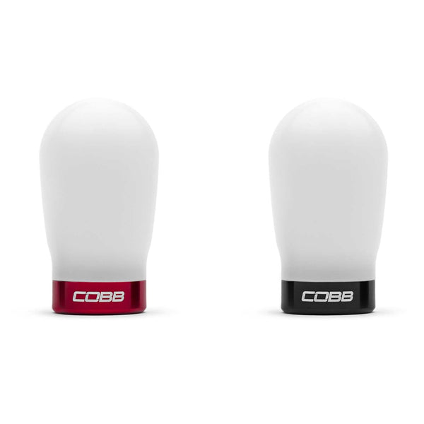 COBB TALL WEIGHTED KNOB - WHITE - SUBARU BRZ, SCION FR-S, TOYOTA GT-86/GR86 2013-2021, 2022+