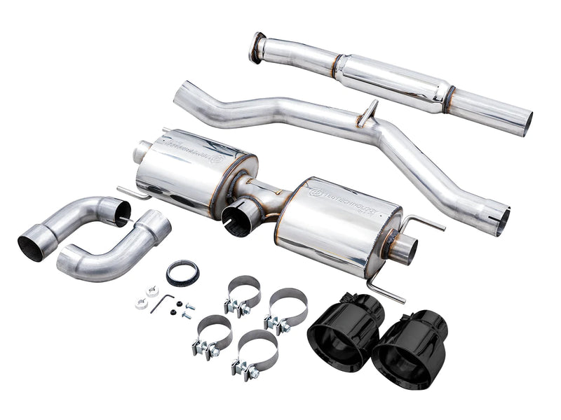 AWE Tuning Touring Exhaust System - Diamond black tips - 2013-2021 BRZ, 2022+ BRZ