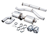 AWE Tuning Touring Exhaust System - CHROME SILVER TIPS - 2013-2021 BRZ, 2022+ BRZ