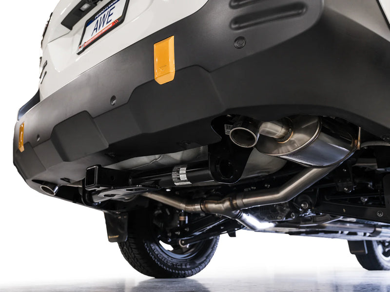 AWE 0FG Edition Catback Exhaust w/ Dual BashGuards - 2020-2025 Outback XT, 2022-2025 Outback Wilderness