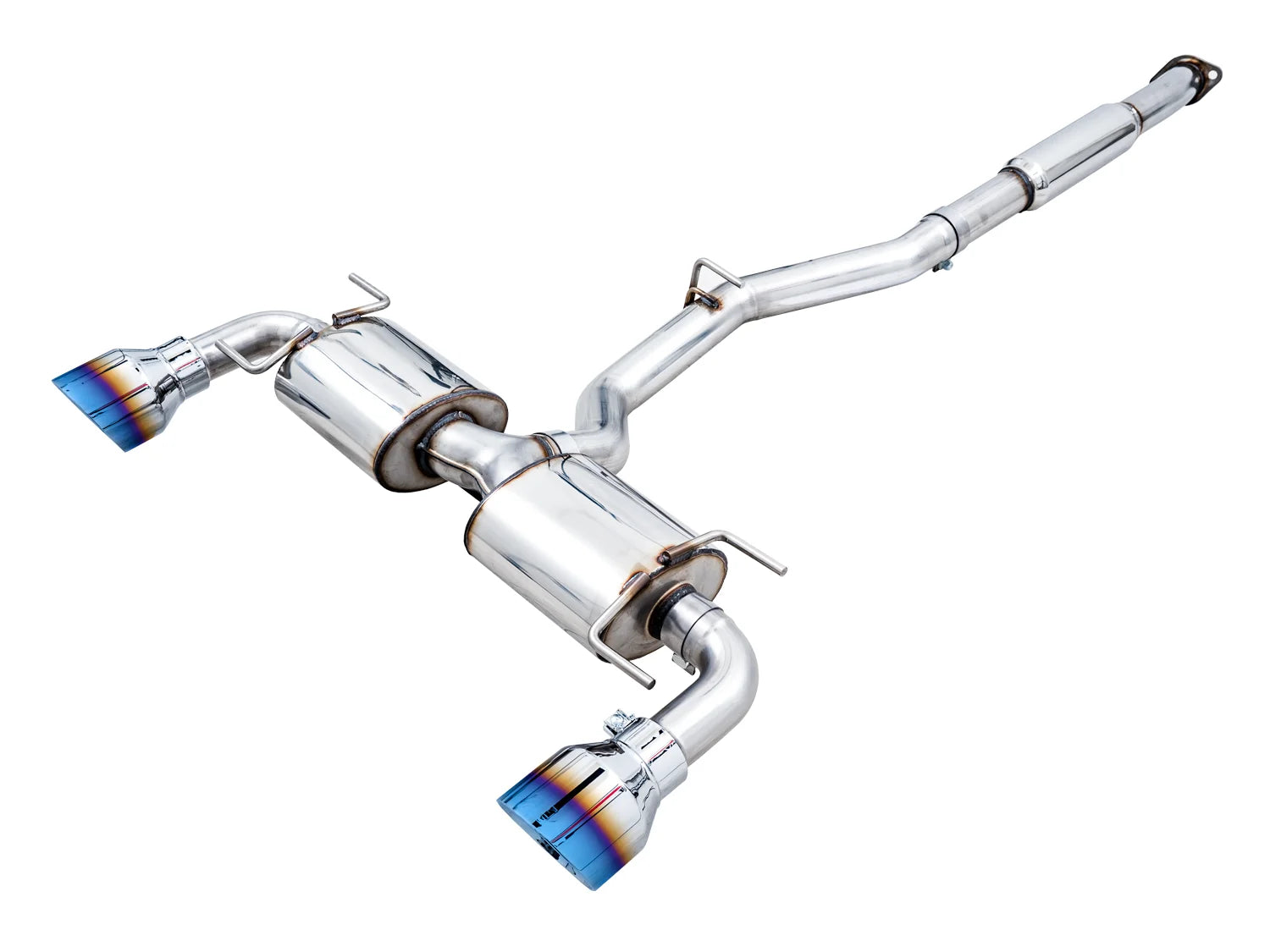 AWE Tuning Touring Exhaust System - VAPOR BLUE TIPS - 2013-2021 BRZ, 2022+ BRZ , 2022+ GR86