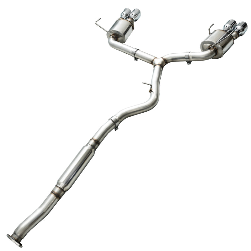 AWE Touring Edition Catback Exhaust w/ Chrome Silver Tips - 2015-2021 WRX