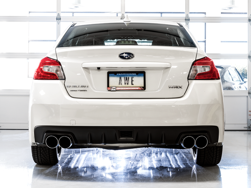 AWE Touring Edition Catback Exhaust w/ Chrome Silver Tips - 2015-2021 WRX