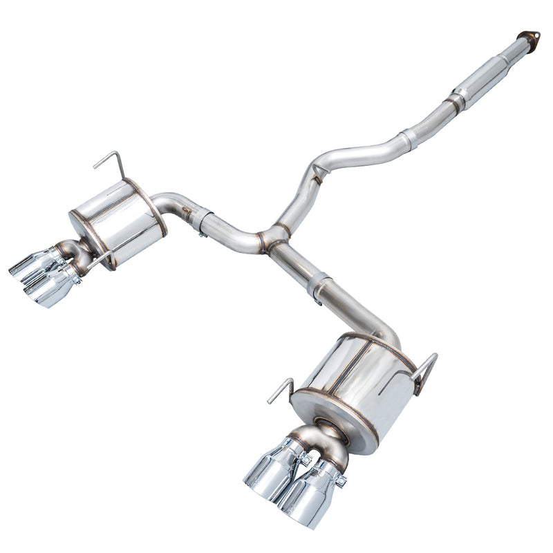 AWE Touring Edition Catback Exhaust w/ Chrome Silver Tips - 2011-2021 STI Sedan