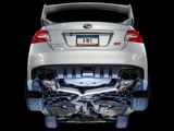 AWE Touring Edition Catback Exhaust w/ Chrome Silver Tips - 2011-2021 STI Sedan
