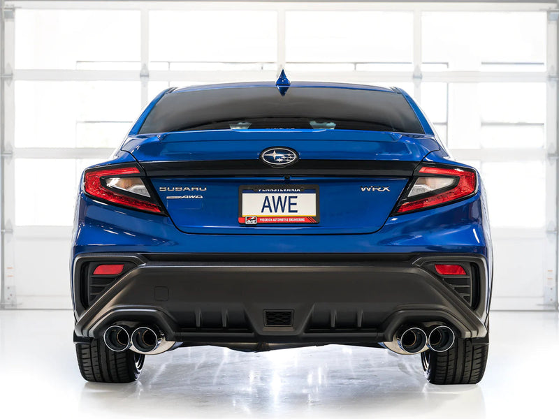 AWE Touring Edition Catback Exhaust w/ Chrome Silver Tips - 2022+ WRX