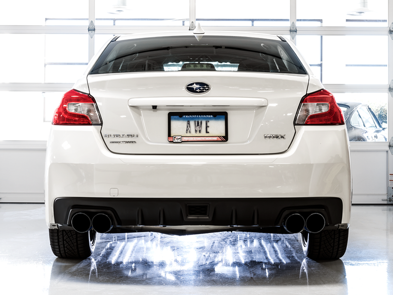 AWE Touring Edition Catback Exhaust w/ Diamond Black Tips - 2015-2021 WRX