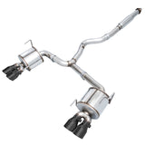 AWE Touring Edition Catback Exhaust w/ Diamond Black Tips - 2011-2021 STI Sedan