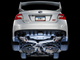 AWE Touring Edition Catback Exhaust w/ Diamond Black Tips - 2011-2021 STI Sedan