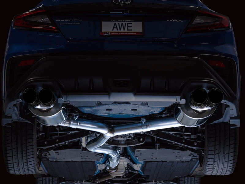 AWE Touring Edition Catback Exhaust w/ Diamond Black Tips - 2022+ WRX