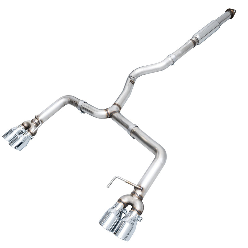 AWE Track Edition Catback Exhaust w/ Chrome Silver Tips - 2011-2021 WRX Sedan , 2011-2021 STI Sedan