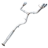 AWE Track Edition Catback Exhaust w/ Chrome Silver Tips - 2011-2021 WRX Sedan , 2011-2021 STI Sedan