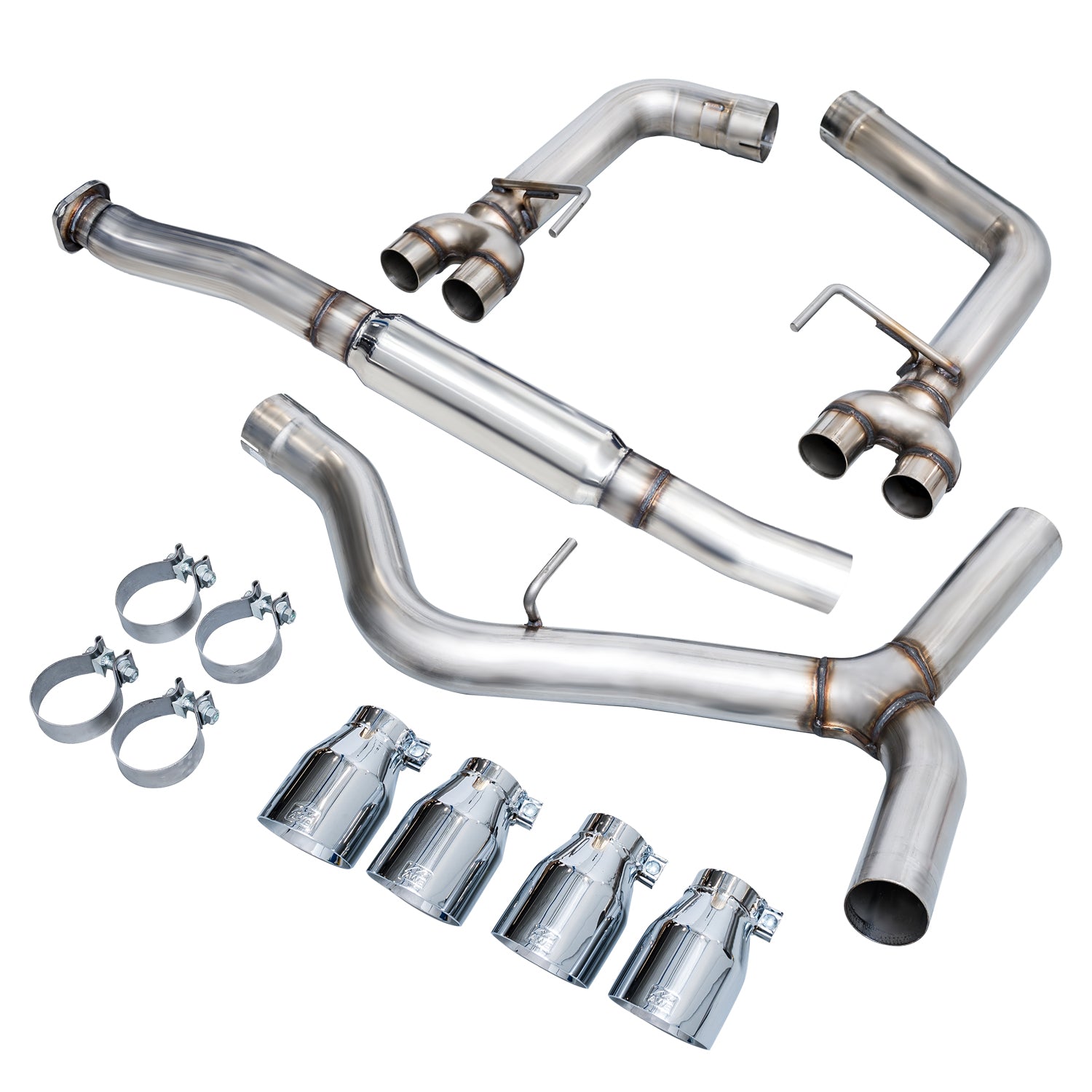 AWE Track Edition Catback Exhaust w/ Chrome Silver Tips - 2011-2021 WR