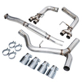 AWE Track Edition Catback Exhaust w/ Chrome Silver Tips - 2011-2021 WRX Sedan , 2011-2021 STI Sedan