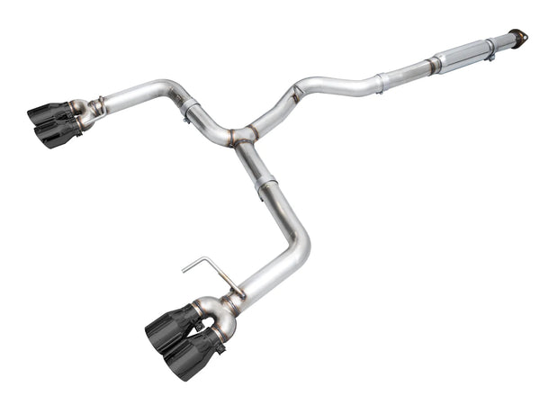 AWE Tuning Track Edition Exhaust - Diamond Black Tips - 2022+ WRX