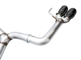 AWE Tuning Track Edition Exhaust - Diamond Black Tips - 2022+ WRX