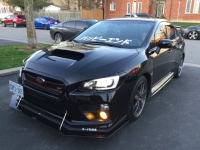 Ventus Autoworks Lip Version 2PC Front Splitter - 2015-2017 Subaru WRX