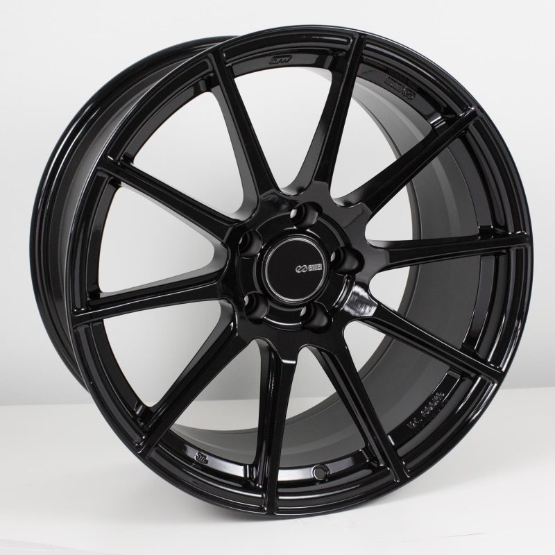 Enkei TS10 17x9 5x100 45mm Offset 72.6mm Bore Black Wheel