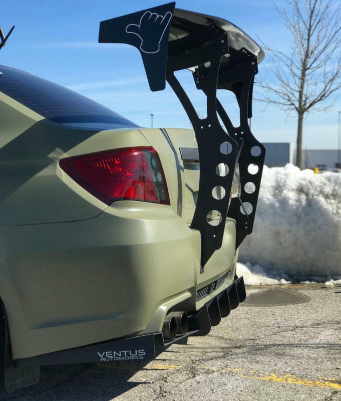 Ventus Autoworks Rear Diffuser - 2011-2014 Subaru WRX/STI Sedan