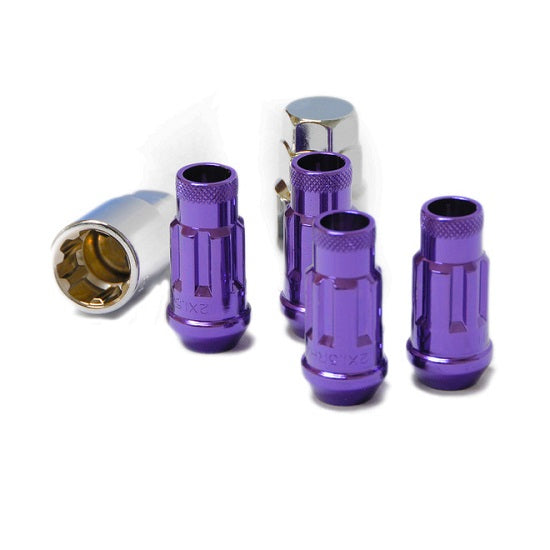 Wheel Mate Muteki SR48 Open End Locking Lug Nut Set of 4 - Purple 12x1.25 48mm