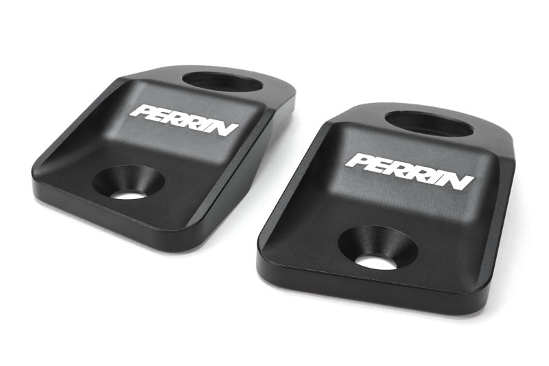 PERRIN Upper Radiator Bracket Set - Black - 15-21 WRX/STI, 12-16 Impre