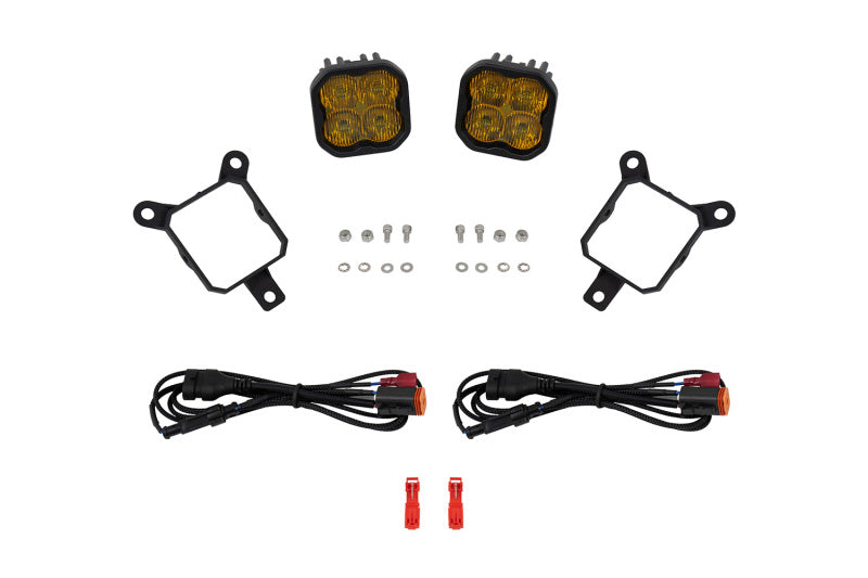 Diode Dynamics SS3 Sport Yellow Fog Light Kit - 2022-2025 WRX