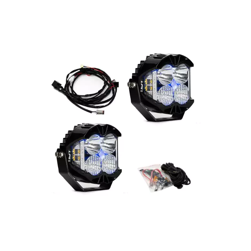 Baja Designs LP4 Pro Driving/Combo LED - Blue Backlight (Pair)