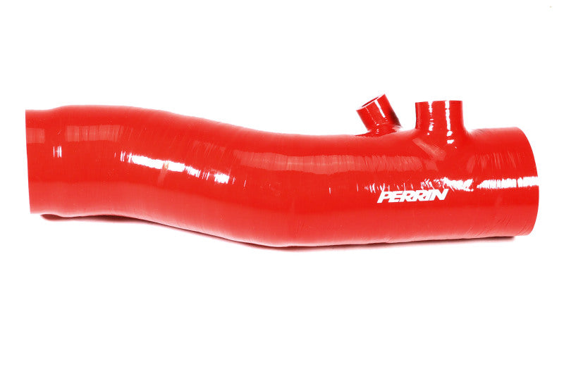 Perrin Red 3in Turbo Inlet Hose w/ Nozzle - 2022+ WRX