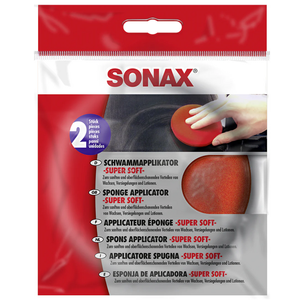 SONAX Sponge Applicator - Super Soft - 2pcs Round