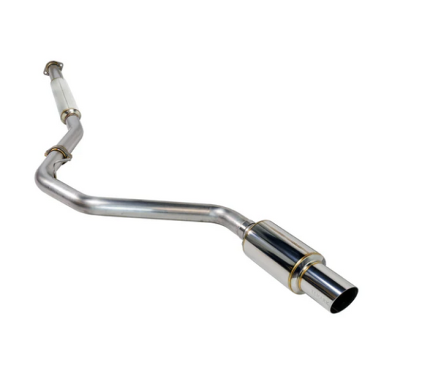 Remark R1 Spec Single-Exit Stainless Catback Exhaust (Resonated) - Stainless tip - 22+ Subaru WRX (VB)