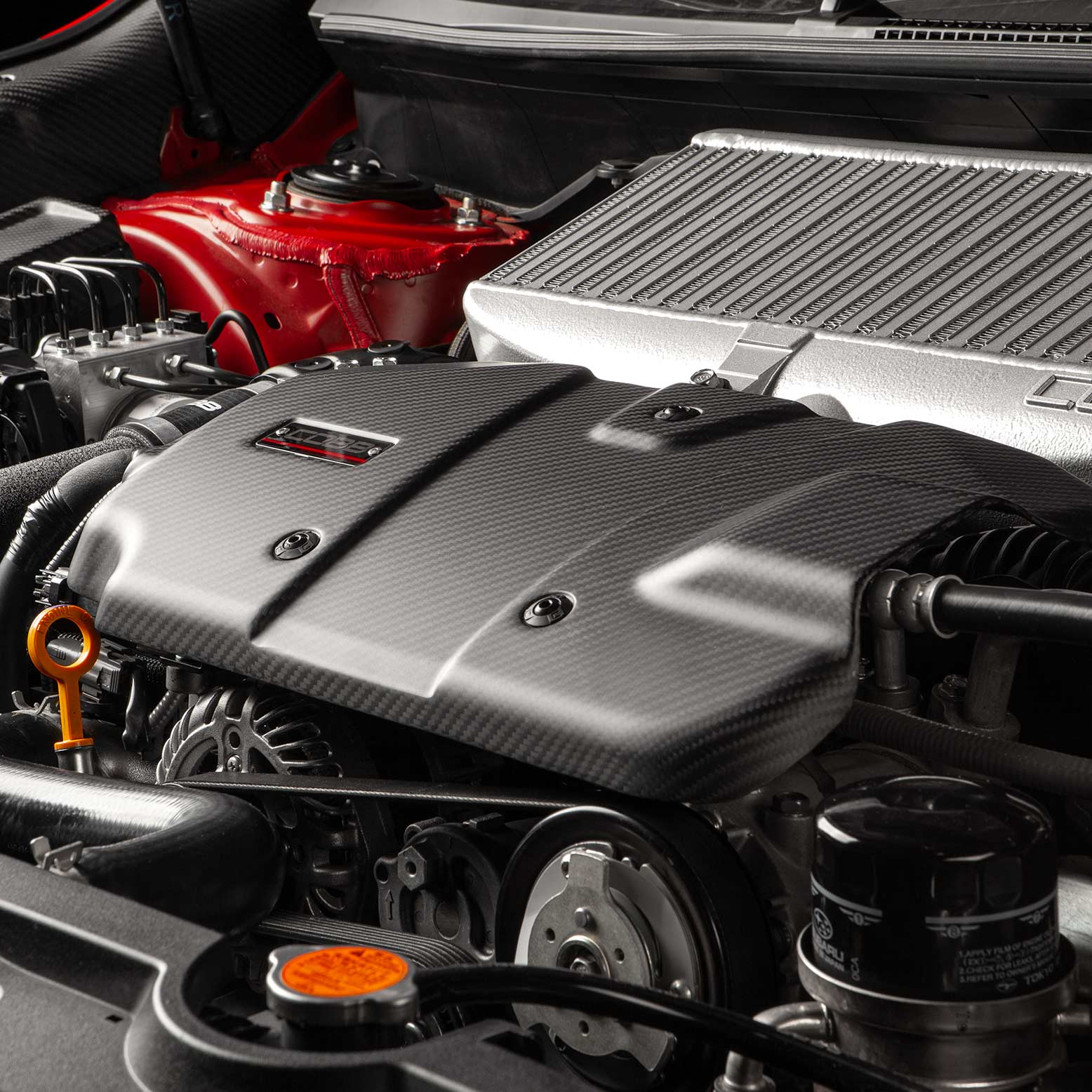 COBB Redline Matte Carbon Fiber Engine Cover - 2022+ WRX