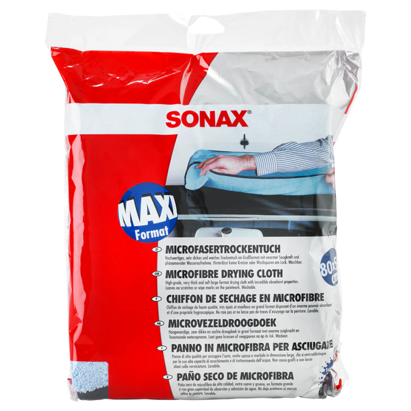 SONAX Microfibre Drying Cloth - Thick Blue