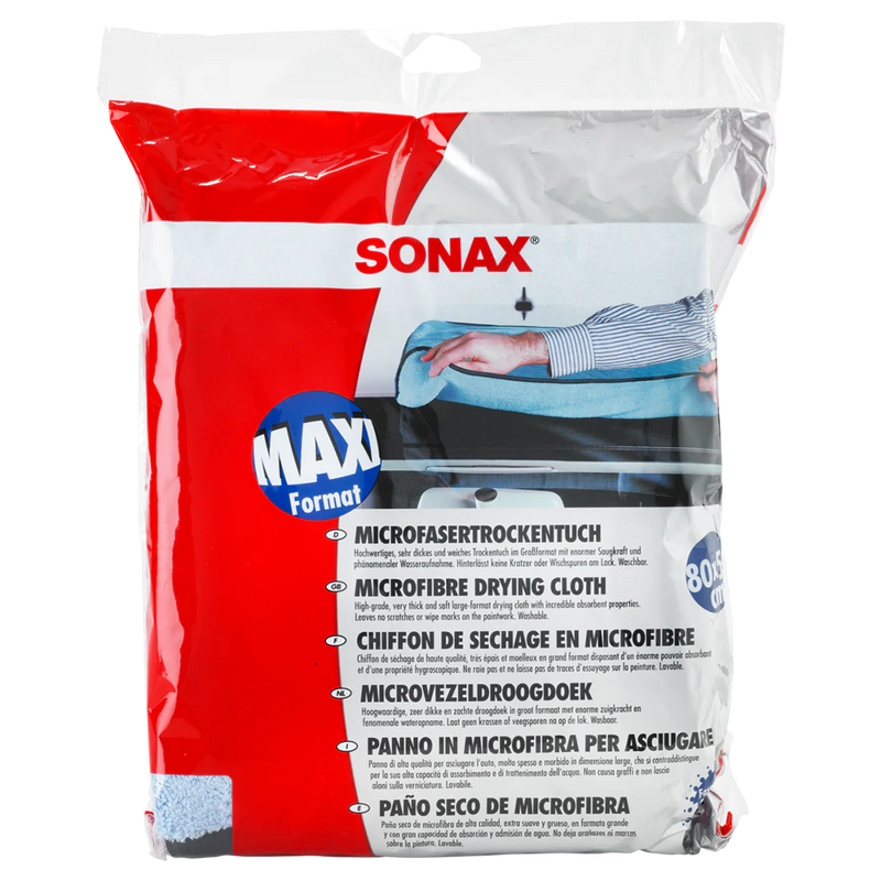 SONAX Microfibre Drying Cloth - Thick Blue